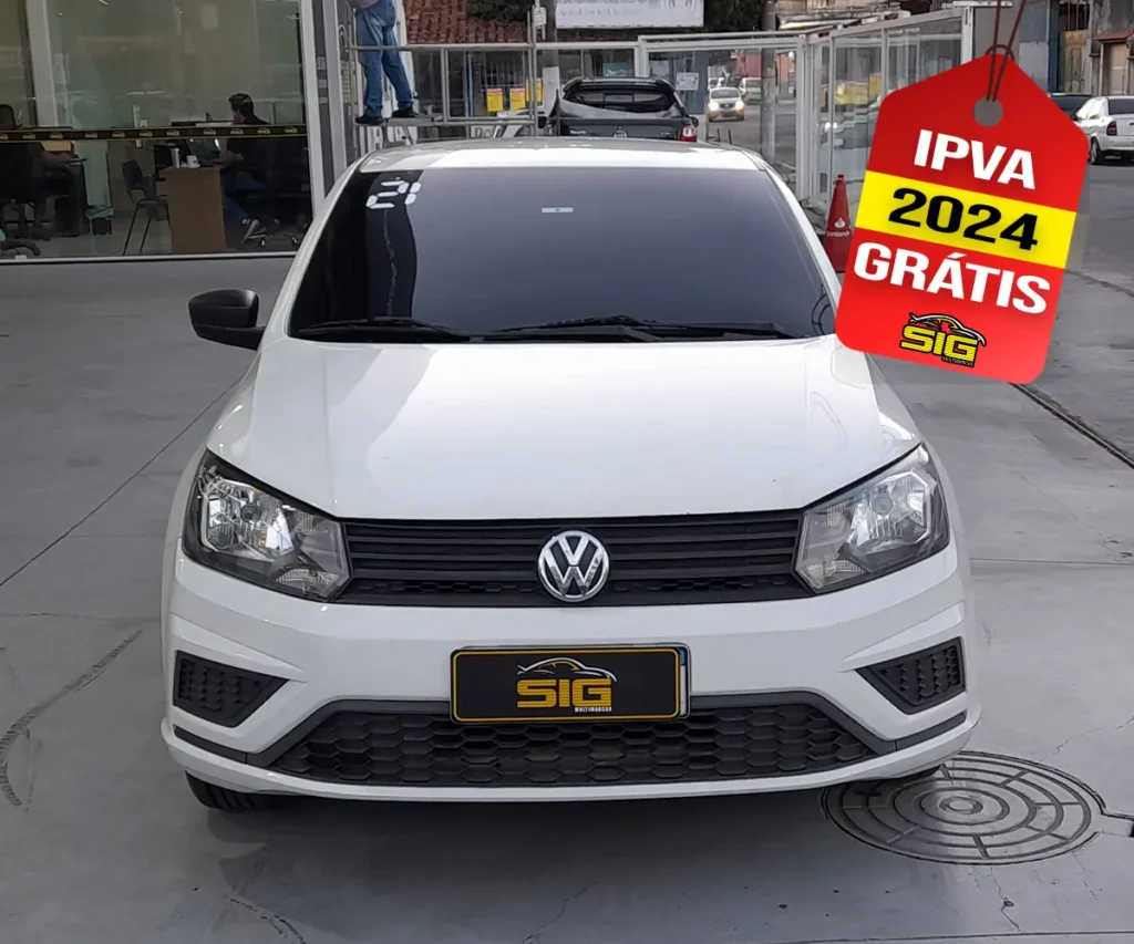 VOLKSWAGEN GOL 1.0 2021 Branco IPVA 1