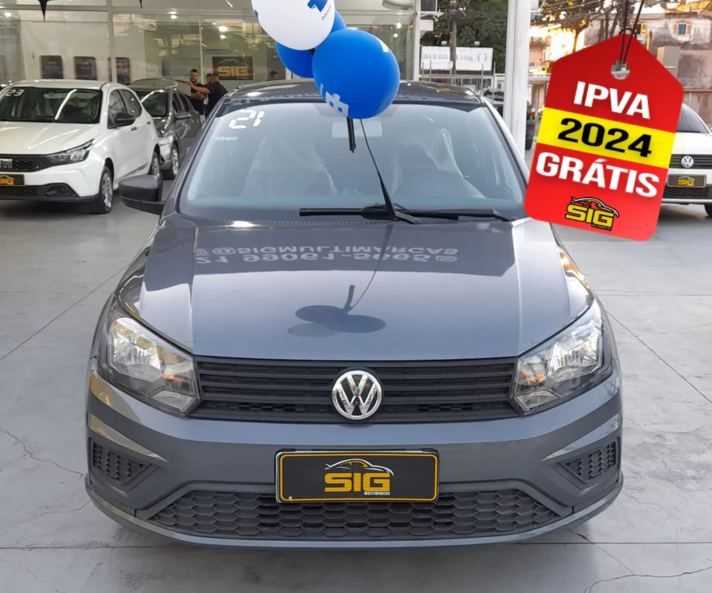 VOLKSWAGEN GOL 1.0 2021 Cinza IPVA 1
